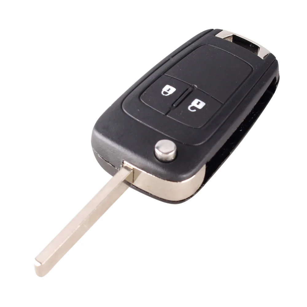KEYYOU откидной складной чехол для ключей с дистанционным управлением для OPEL VAUXHALL Insignia Astra 2 кнопки HU100