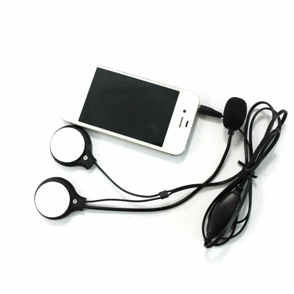 

3.5mm Motorcycle Helmet Modified Headset Headphone Speakers Hands-free Calls Earphones for MP3 Music Stereo Devices Adjustable