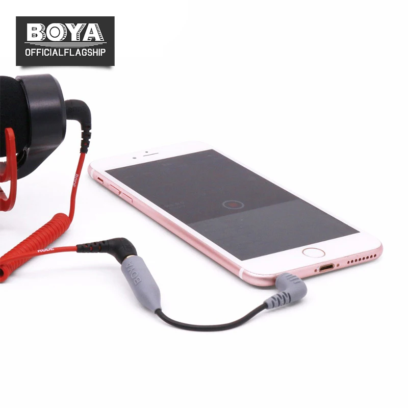 BOYA By-cip 3.5 мм TRS для гррп кабель-адаптер Rode videomicro VideoMic Go Камера микрофон смартфона