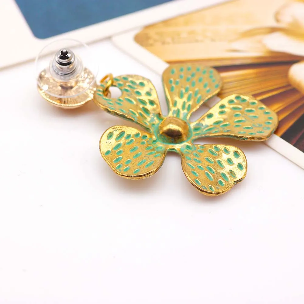 Sell Lots Of Ancient Bronze Five Petals Stud Earrings Is Natural Vintage Ways Popular Jewelry Sale | Украшения и аксессуары