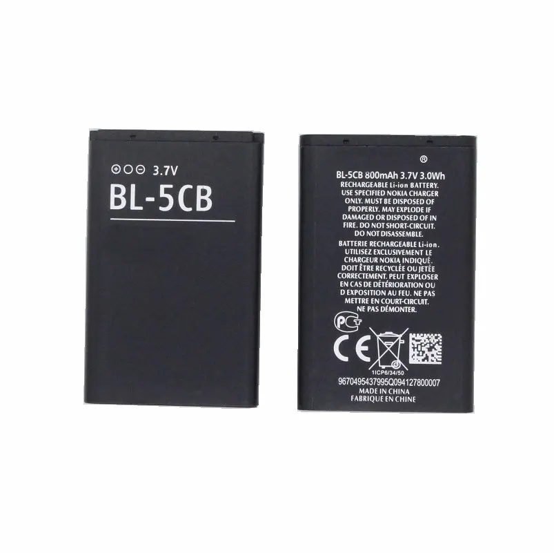 1x BL-5CB BL5CB 800mAh Replacement Battery For Nokia 1616 1800 c1-02 1280 E60 3600 3660 6620 6108 3108 2135 6086 6230 | Мобильные