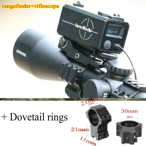 with dovetail rings Дальномер riflescop MINOX ZA 5i 3-15x50 Riflescopes+ 5-700 м мини лазерные дальномеры дальномер искатель scops - Цвет: with dovetail rings