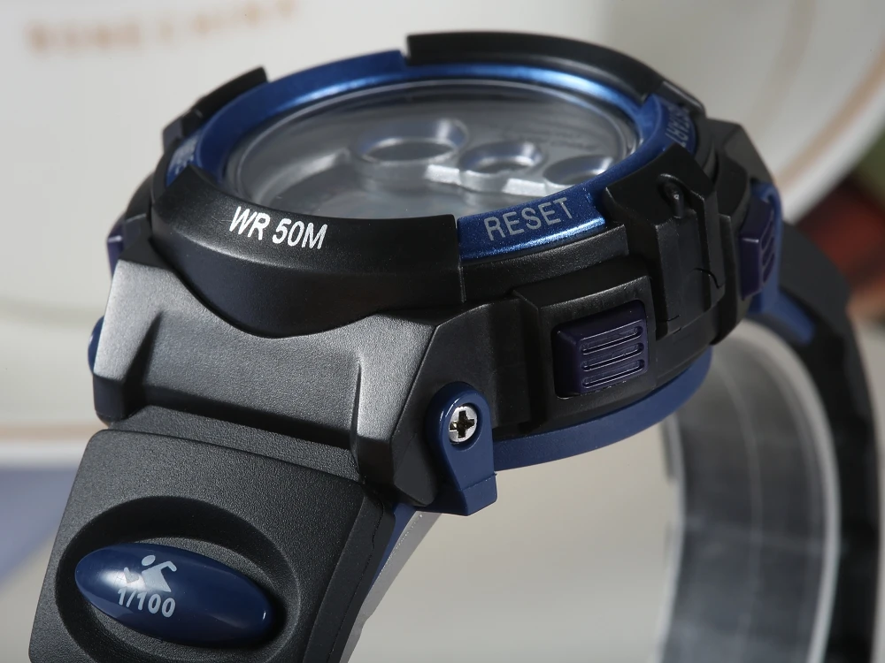Модные цифровые часы Montre Enfant OHSEN для детей 50 м спортивные плавания с резиновым