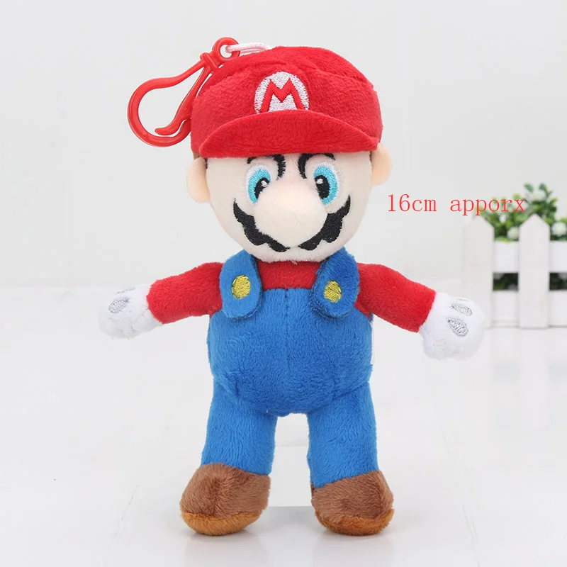 3354 keychain mario 20 см аниме мультфильм Super Mario Bros Принцесса Персик Дейзи розалина мягкая плюшевая игрушка милые мягкие животные куклы игрушки подарки - Цвет: 3354 keychain mario