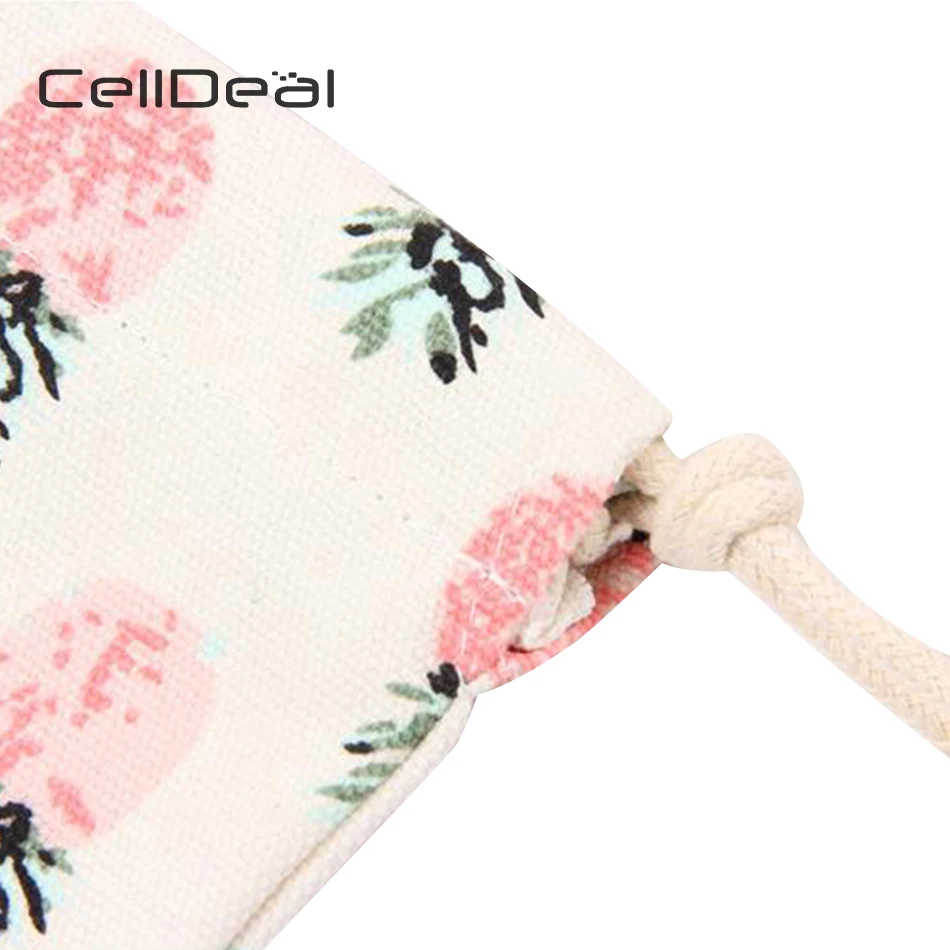CellDeal обувь для девочек Drawstring сумки женщин хлопок холст на плечо шнурок ананас
