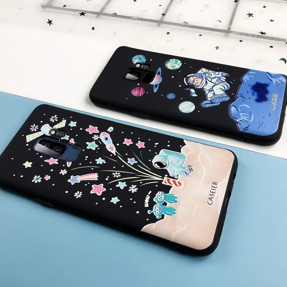CASEIER Soft TPU Case For Samsung Galaxy S10 S9 S8 Plus J3 J5 J7 A5 2017 Matte A7 2018 Note 8 9 S7 Funda Cover |