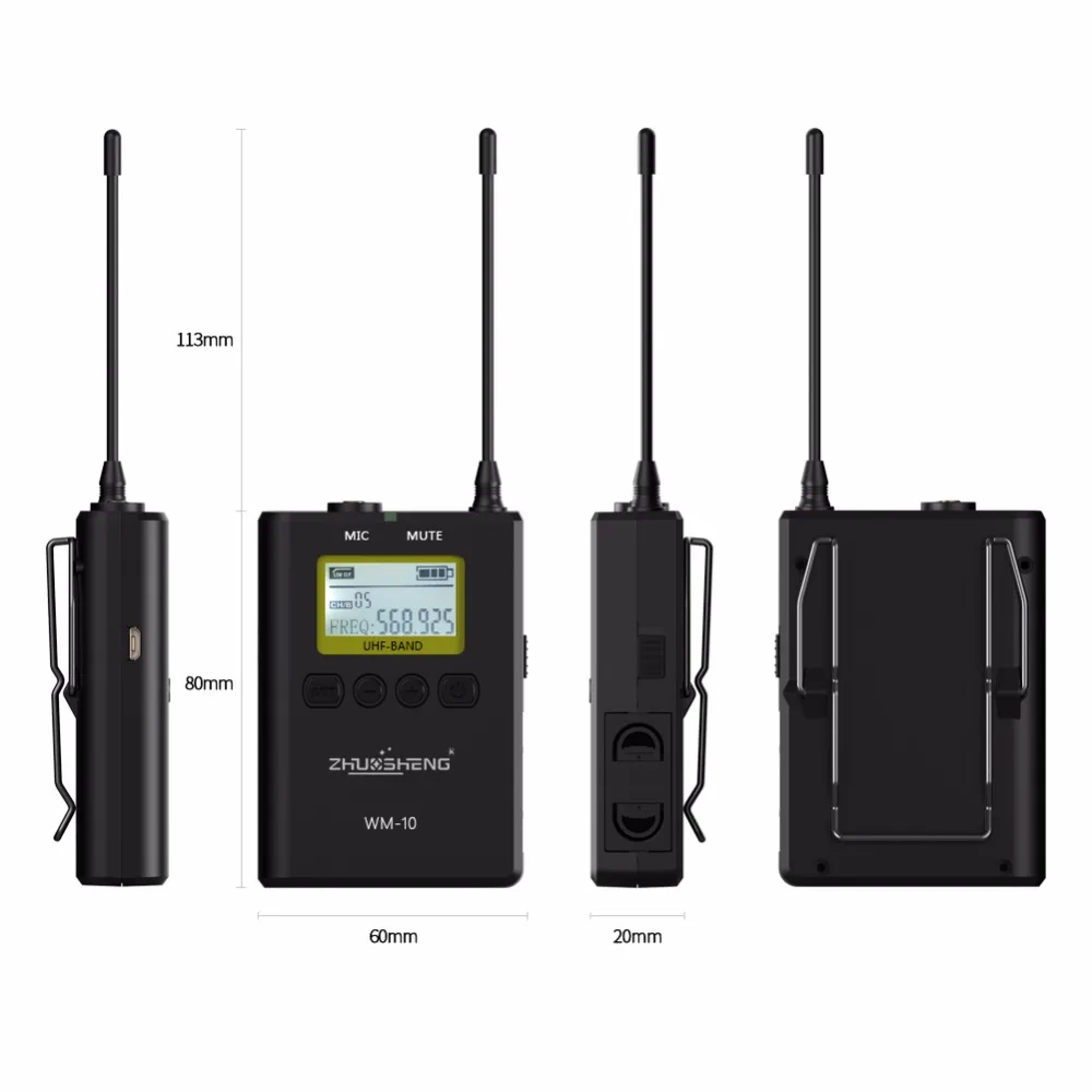 ZhuoSheng WM-9 DSLR uhf беспроводная видеокамера камера микрофон система | Электроника