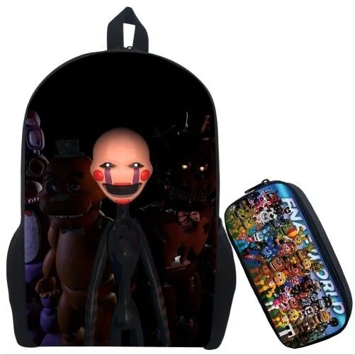 Бежевый Рюкзак Five Nights At Freddy Детский рюкзак для мальчиков и девочек рюкзак с рисунком аниме Five Nights At Freddy - Цвет: Бежевый
