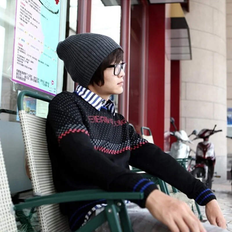 Зимние женские теплые шапки ECOBROS 2020 Вязаная мужская шапка трендовая осенне