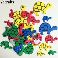 1baglotturtle tortoise foam stickers early learning educational craft diy toys kids room ornament color learning creative oem