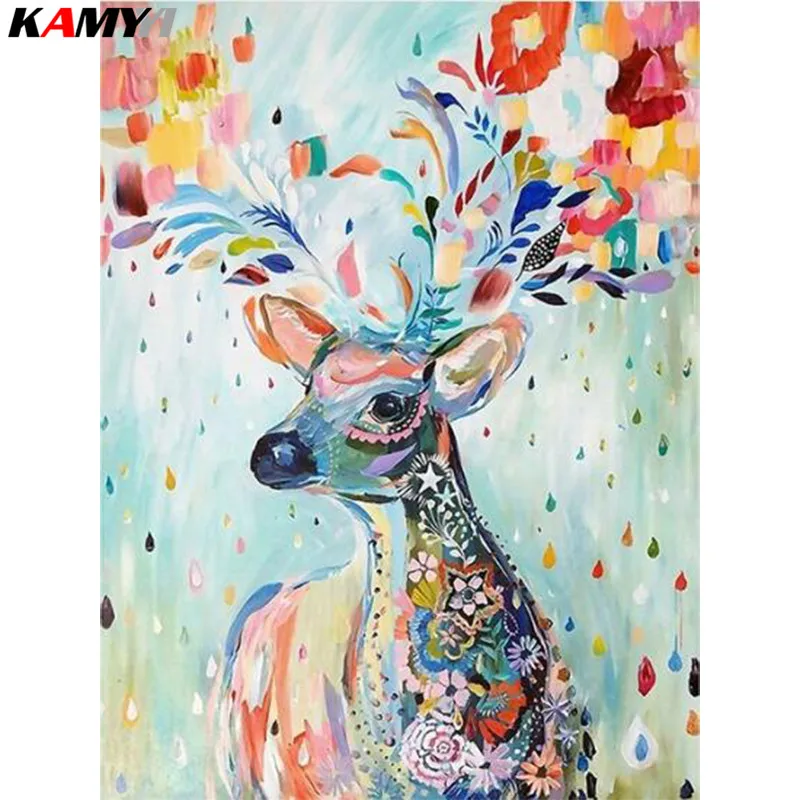 

KAMY YI Full square / round diamond 5D DIY diamond painting Color tree embroidery 3D cross stitch mosaic home decor gift YY