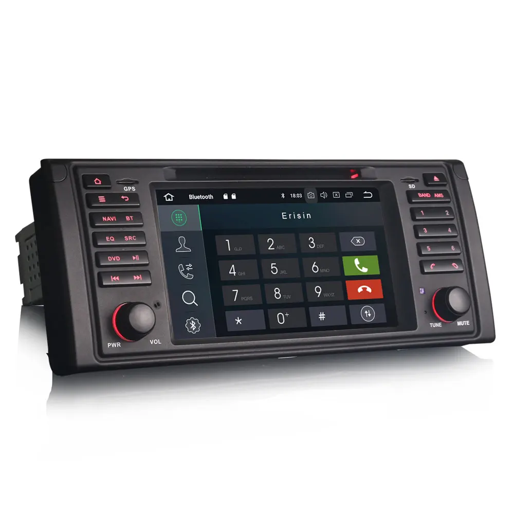 Erisin ES3639B PX30 Android 8 1 Автомобильный мультимедийный плеер 7 &quotавтомобильный DVD gps для