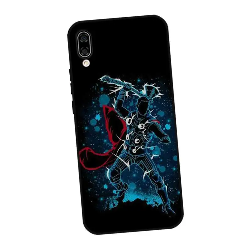 P223 Thor Black Silicone Case Cover For Huawei Honor 8C 8X 9 10 20i V10 V20 Note10 Max Lite Magic2 | Mobile Phone Cases &amp Covers