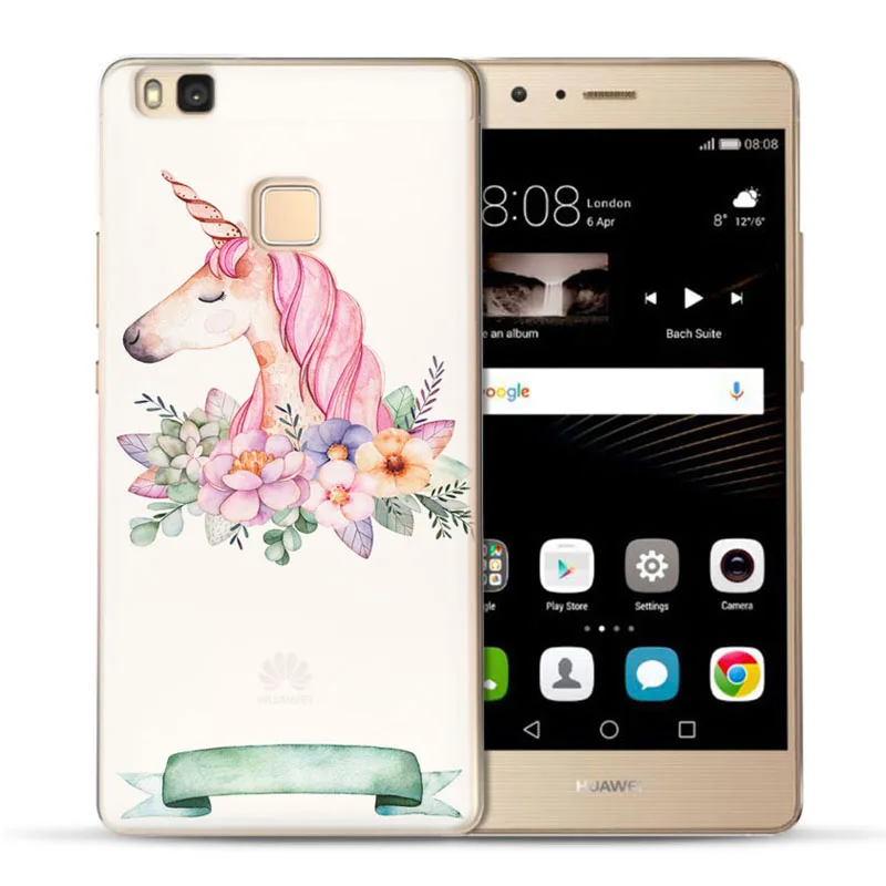 MLCRIYG мягкий чехол для телефона Huawei P9 Lite/P8 Lite/P10Lite красочный из ТПУ с цветочным