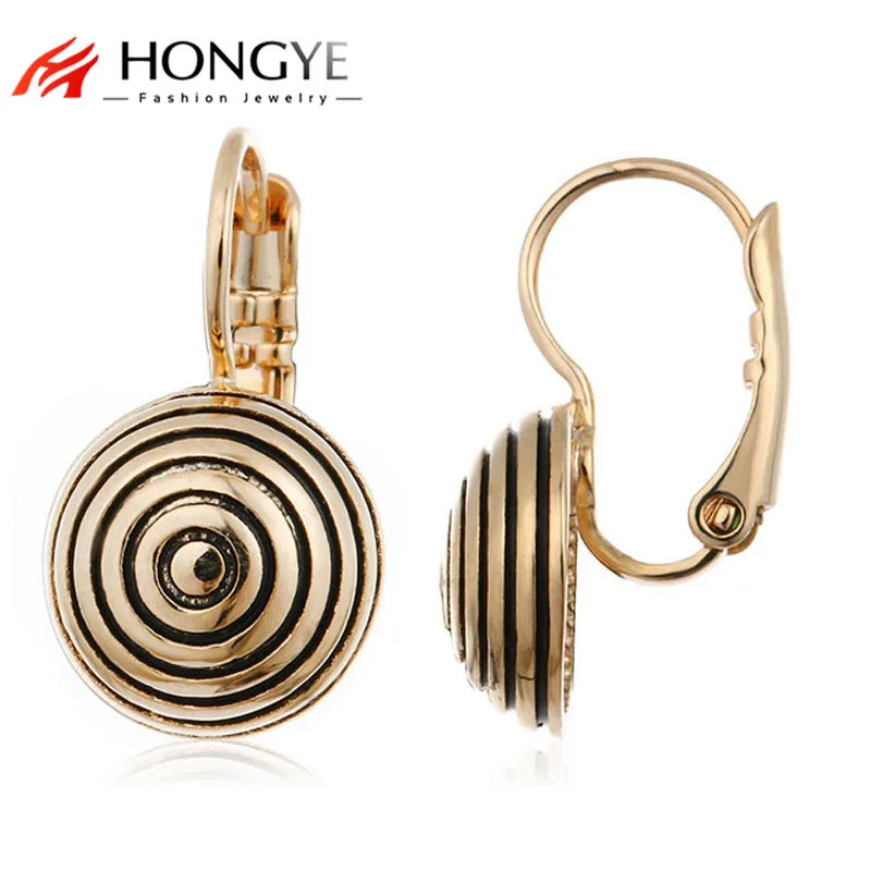 Высокое качество золото/белое золото/розовое золото цвет черный круглая форма