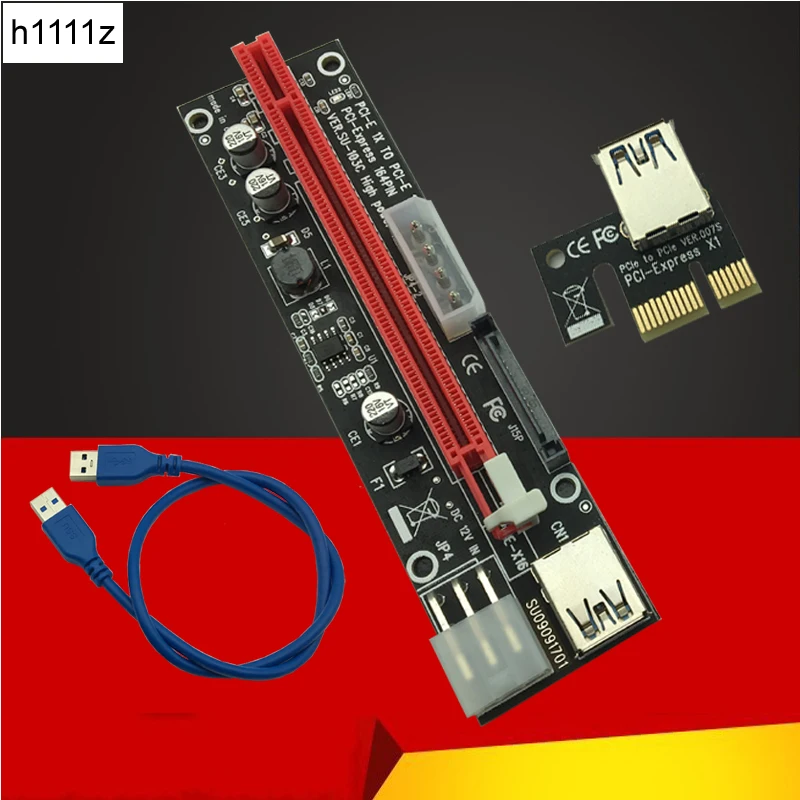 60 см PCI Express 1X до 16X PCIE Райзер карта для майнера BTC защита от перегрузки по току USB
