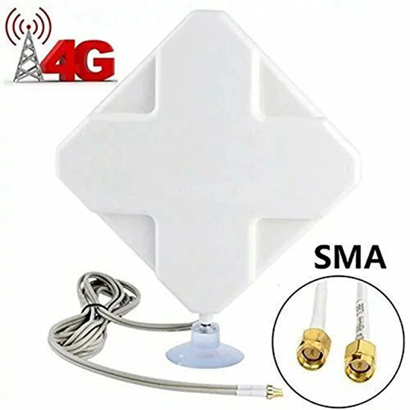 35dBi 4G LTE MIMO усилитель антенны двойной SMA разъем и кабель для Telstra Huawei горячая