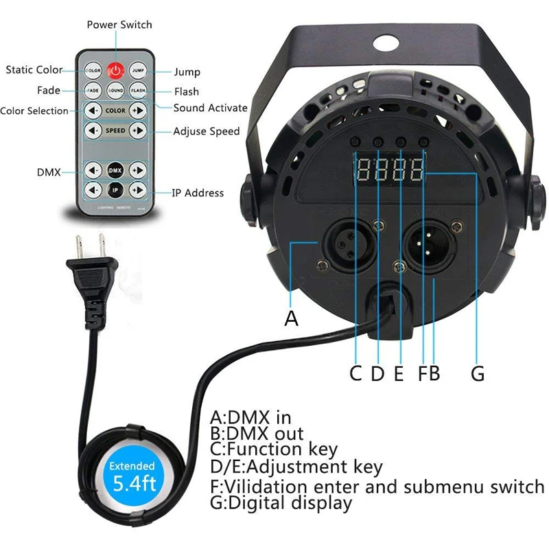 Бесплатная доставка 30W COB LED RGB сценический эффект Par Светильник для DJ диско