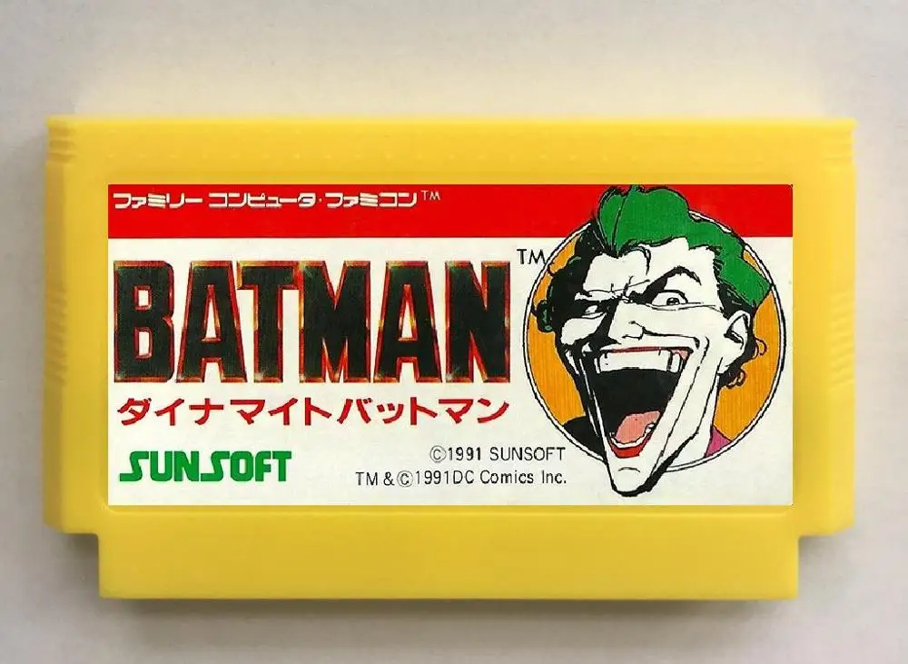 FC60Pins Version B@ tman возврат игрового картриджа Джокера для консоли NES - Цвет: FC60Pins Version