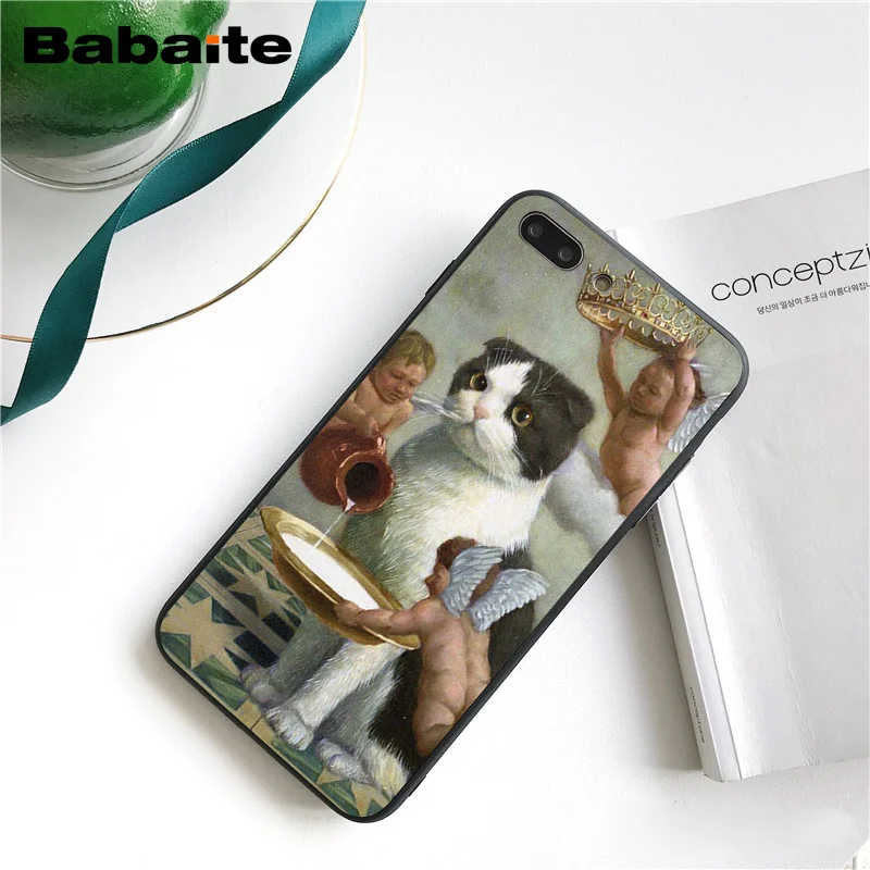 A11 Babaite Leonardo da Vinci Мона Лиза ПЭТ кошка художественная эстетика PhoneCase для iphone 11 Pro 11Pro Max 8 7 6 6S Plus X XS MAX 5S SE XR - Цвет: A11