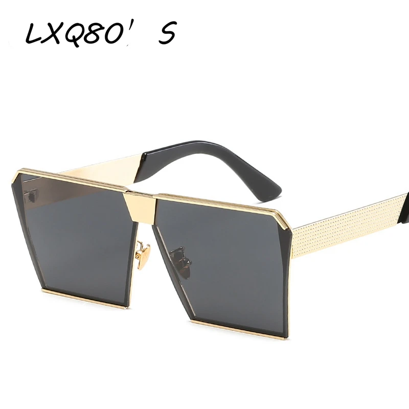LXQ80'S модные Брендовая Дизайнерская обувь квадратный плоский объектив