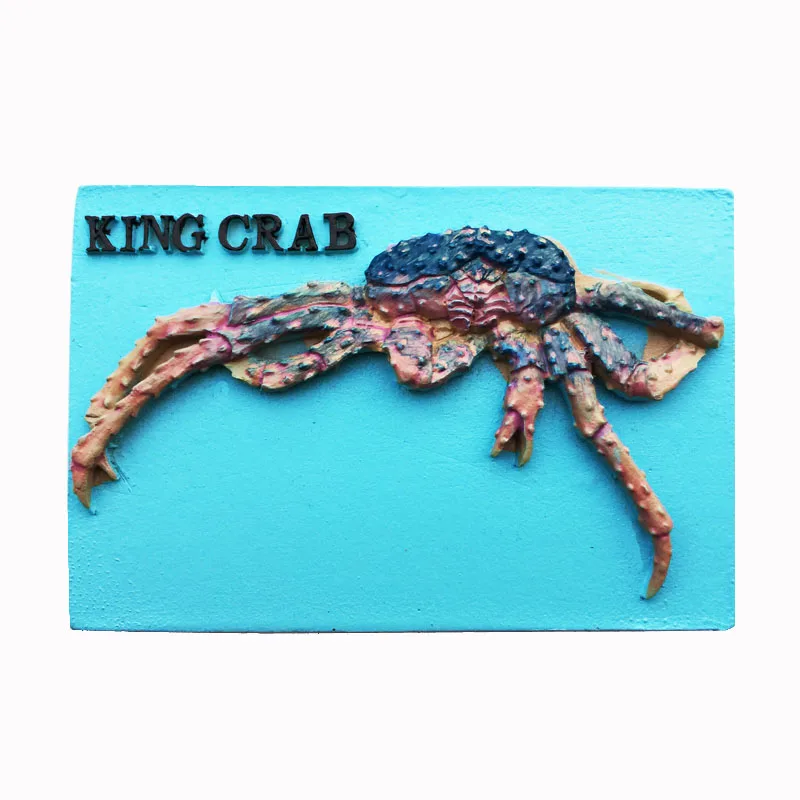 Alaska King Crab Pattern Refrigerator Sticker Creative USA Landscape Fridge Magnet Home Decor Gifts Wholesales Drop Shipping | Дом и сад