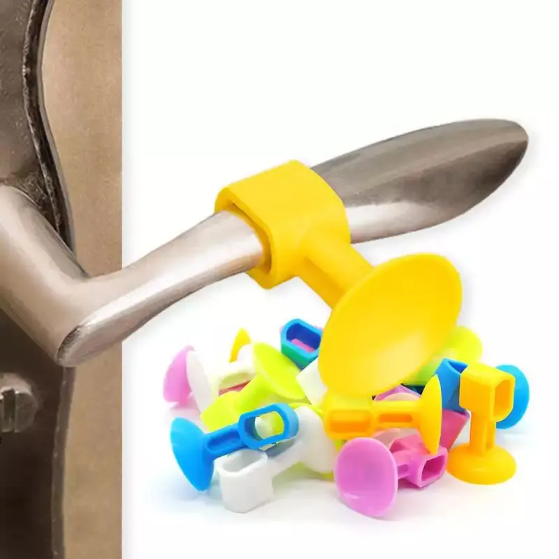 2 шт. силиконовые насадки на дверную ручку|Крючки и направляющие| |