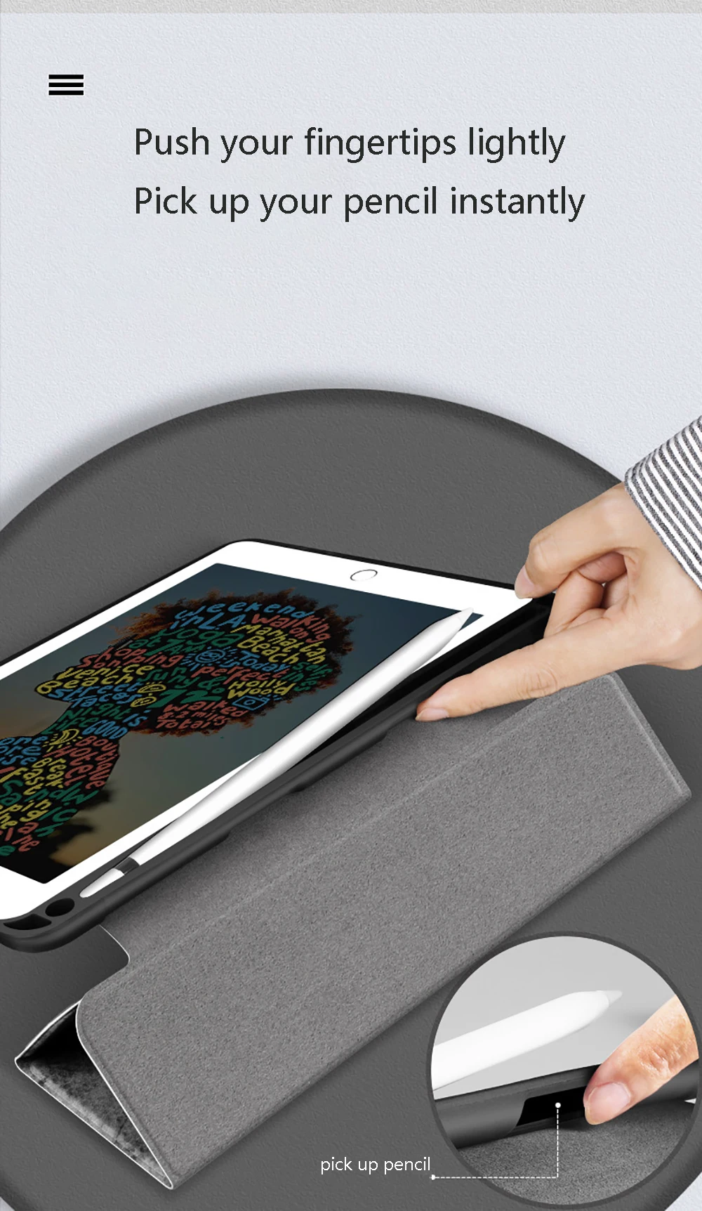 Чехол со слотом для карандаша для iPad mini 5 Чехол выпуск силиконовый чехол pu кожаный чехол для сна/пробуждения A2133 A2124 A2125 A2126