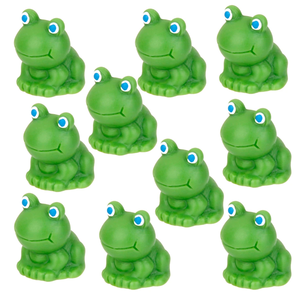 10Pcs Miniature Blue Eye Frog Fairy Garden Moss Micro Landscape Bonsai Decor Craft | Дом и сад