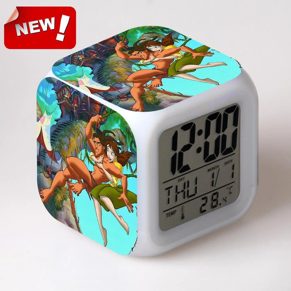 Tarzan будильник светодиодный свет Klokken Orologio Digitale цифровые часы Despertador настольные