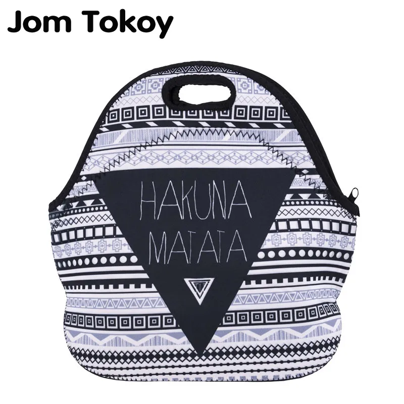 Jom Tokoy HakunaMatata термоизолированные сумки для обеда с 3d принтом женщин и детей