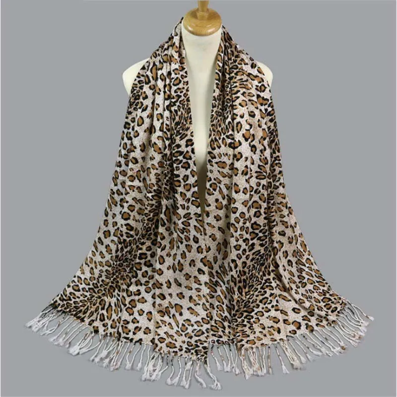 Новинка леопардовый принт женские шарфы сезон осень-зима Повседневный большой