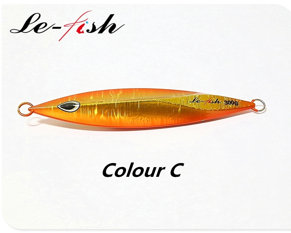 Le-Fish 300g High Quality lure Slow Jigging Lure Lead jig Luminous Sea Fishing | Спорт и развлечения