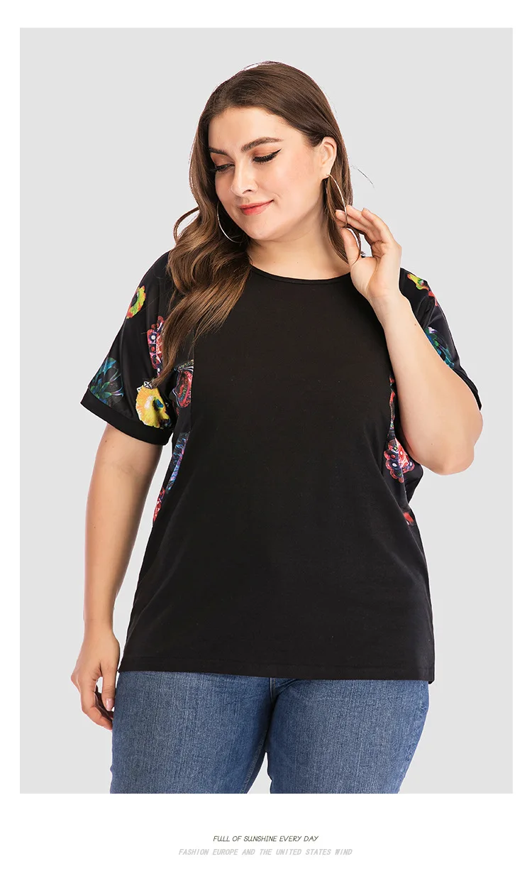 TUHAO, летняя блузка, рубашки для женщин, большой размер 5XL 4XL 3XL, черная уличная одежда для отдыха, короткий рукав, свободные женские блузки LZ16