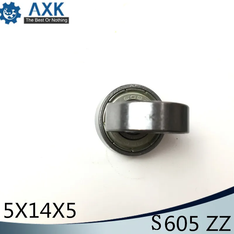 S605ZZ подшипник 5*14*5 мм (10 шт.) ABEC 1 440C ролик из нержавеющей стали S605Z S605 Z ZZ шариковые