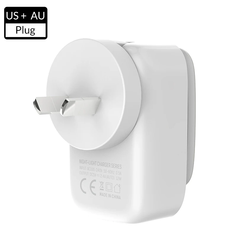 AU TOPK 4-Порты и разъёмы 4.4A(макс.) 22W Европейская USB Зарядка адаптер Светодиодный светильник автоматической идентификации Портативный телефон дорожное настенное зарядное Зарядное устройство для iPhone samsung - Тип штекера: AU