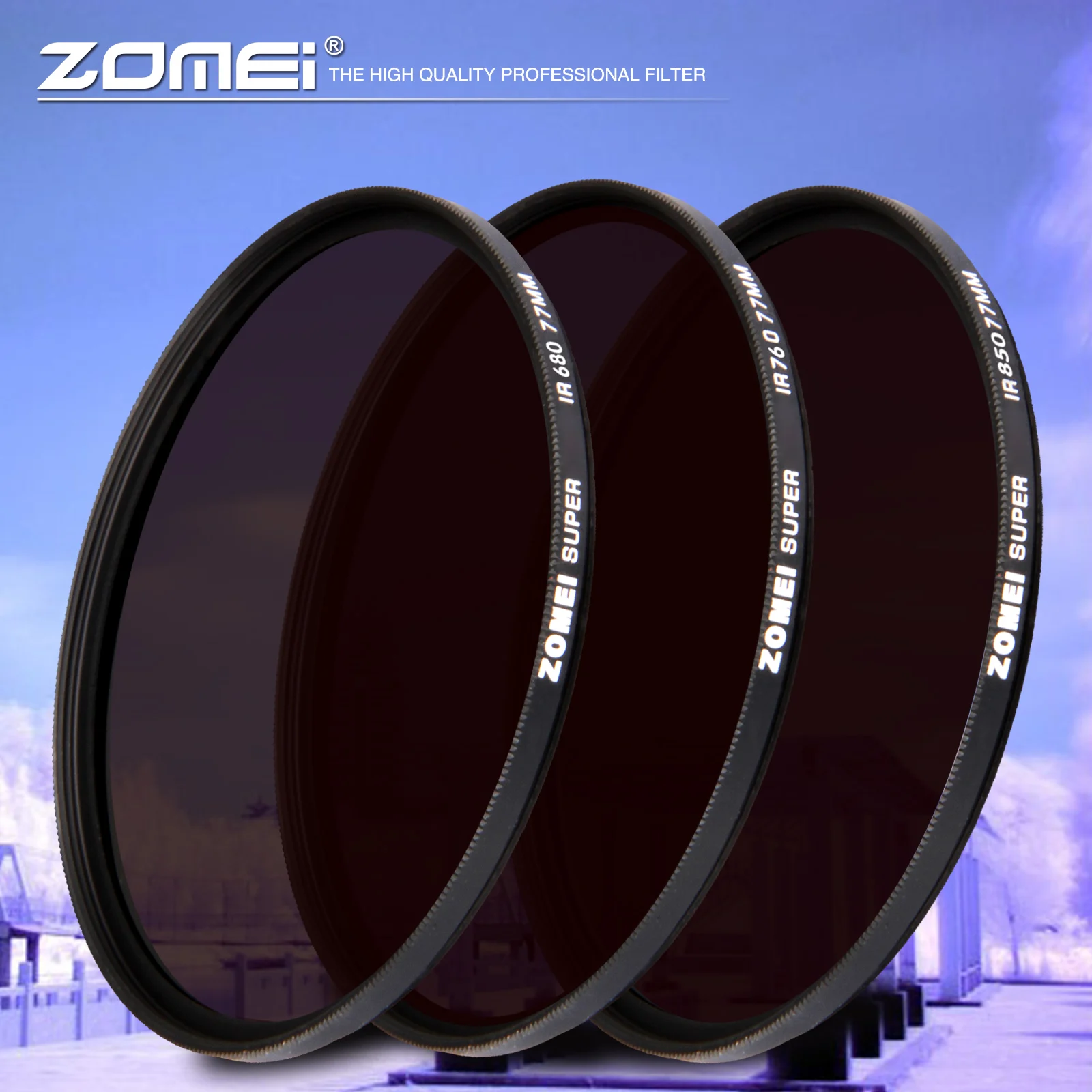 Zomei инфракрасный ИК-фильтр 680nm 720nm 760nm 850nm 950nm 37 мм 49 52 58 67 72 82 для SLR DSLR объектива