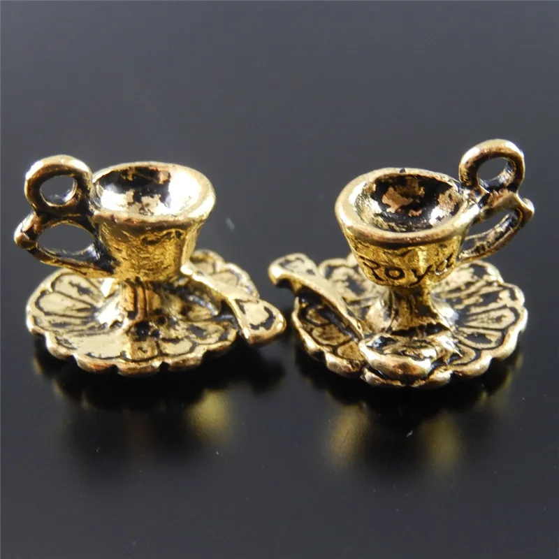 10 шт. маленькие подвески чашки для кофе|cup charm|charms antiquecoffee cup charm |