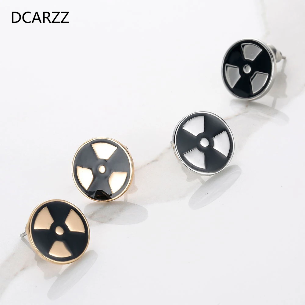 DCARZZ модные серьги для девочек ядерного излучения модная золотая серьга шпильки