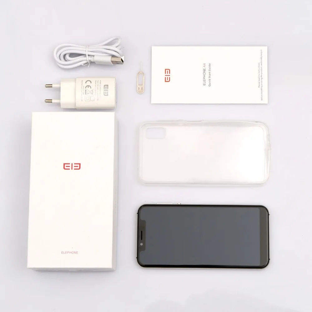 Оригинальный elephone A4 5 85 &quot19:9 u вырезка Face ID 4G смартфон MT6739 4 ядра 3 GB 16 Android 8 1 8MP 3000 mAh