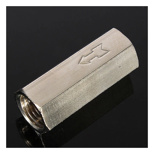 KSOL Brass 1/4'' Threaded BSPP Female Full Port One Way Air Check Gas Oil Water Valve | Обустройство дома
