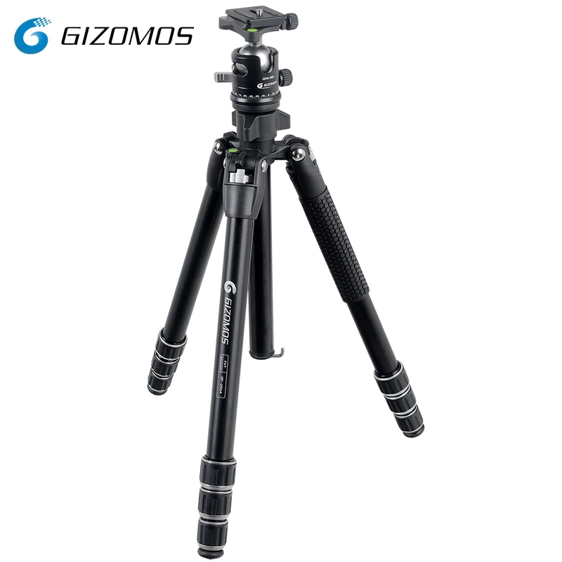 GIZOMOS GP-26A4 + GHA-35D Стабильный Складной Алюминиевый Штатив шаровой головкой комплект