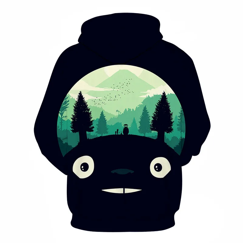 Аниме толстовки 3D Totoro impreso hombres mujeres sudaderas moda пуловер Повседневный chndales marca Прямая поставка ZOOTOP oso