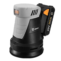 DEKO QD6203 20 в литий-ионный аккумулятор беспроводная орбитальная шлифовальная машина с 15 шт наждачной бумагой и гибридной пылеуловителем электрическая шлифовальная машина