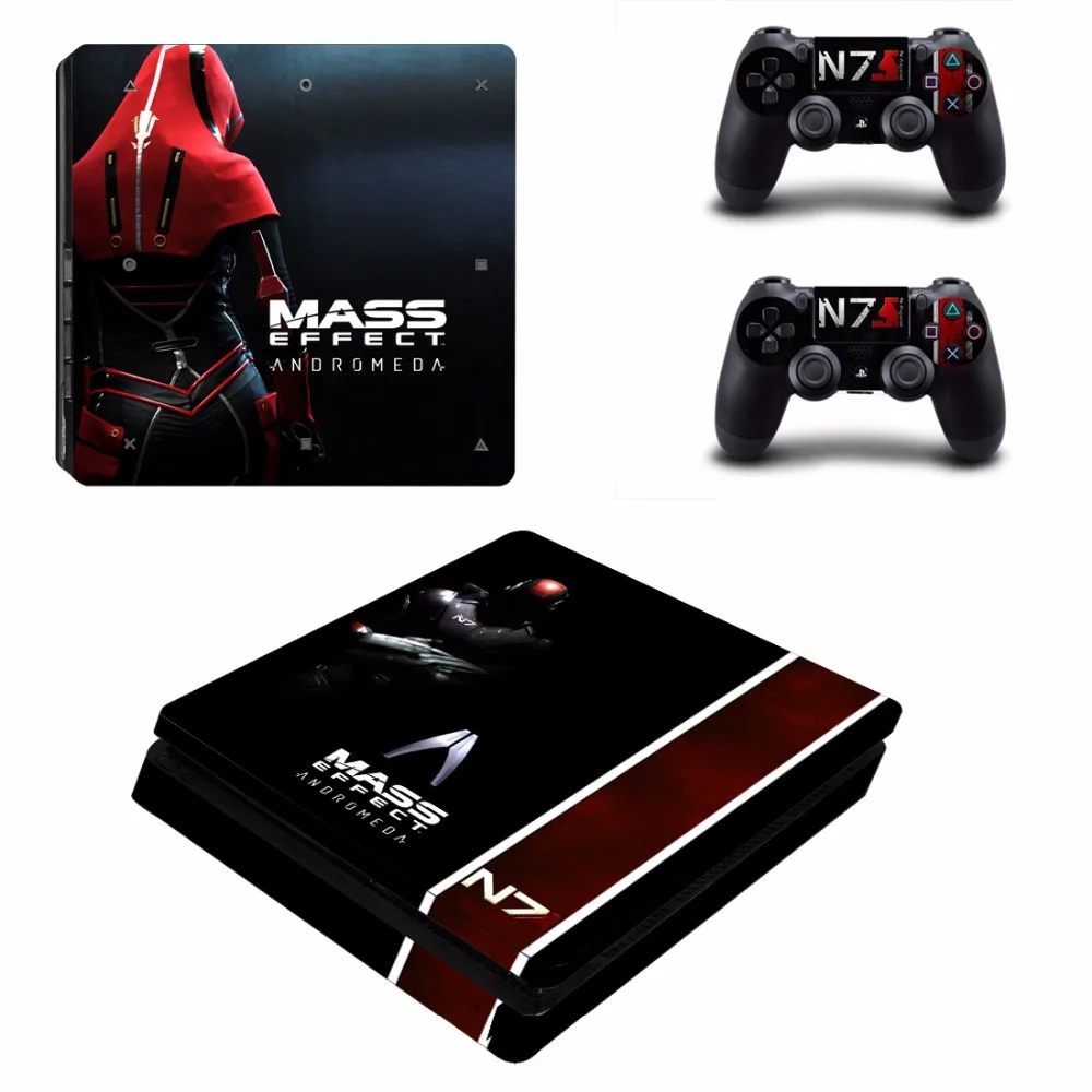 Игра Mass Effect Андромеда PS4 тонкая кожа Стикеры для Sony Игровые приставки 4 консоли и 2
