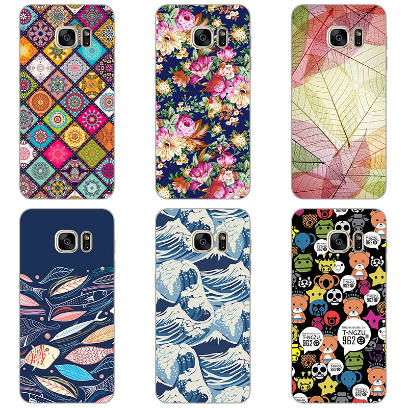 For Samsung Galaxy S7 G9300 G930F Case Hard Plastic Back Cover Cases Painting Abstract Coque Patterned Shell Skin |