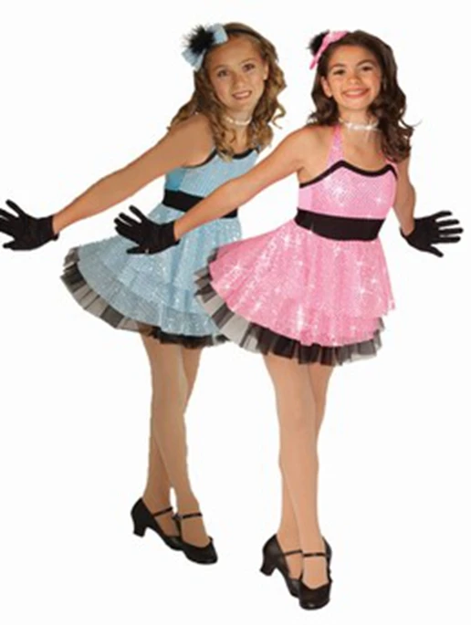 

New blue and pink princess girl kids Ballet Dress lyrical Bailarina Balet birthday party performance dancing dress