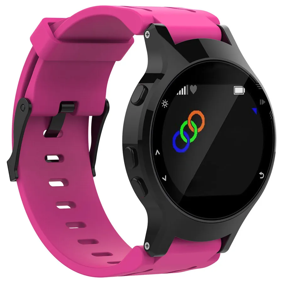 Спортивный силиконовый резиновый ремешок для наручных часов Garmin Forerunner 225 GPS
