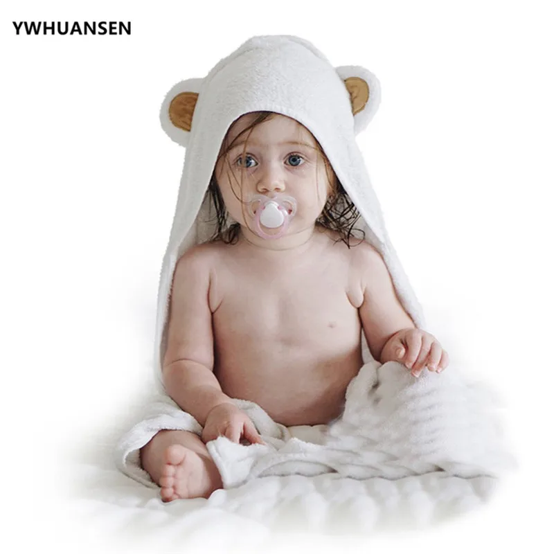 YWHUANSEN 90*90 см осенне-зимнее детское полотенце с капюшоном из бамбукового волокна