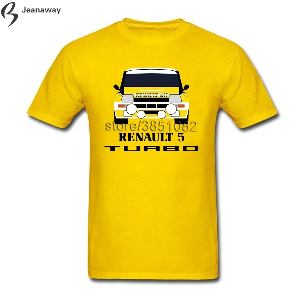 Последние разработки Для мужчин футболка Renault 5 Turbo короткий рукав 100% хлопок с